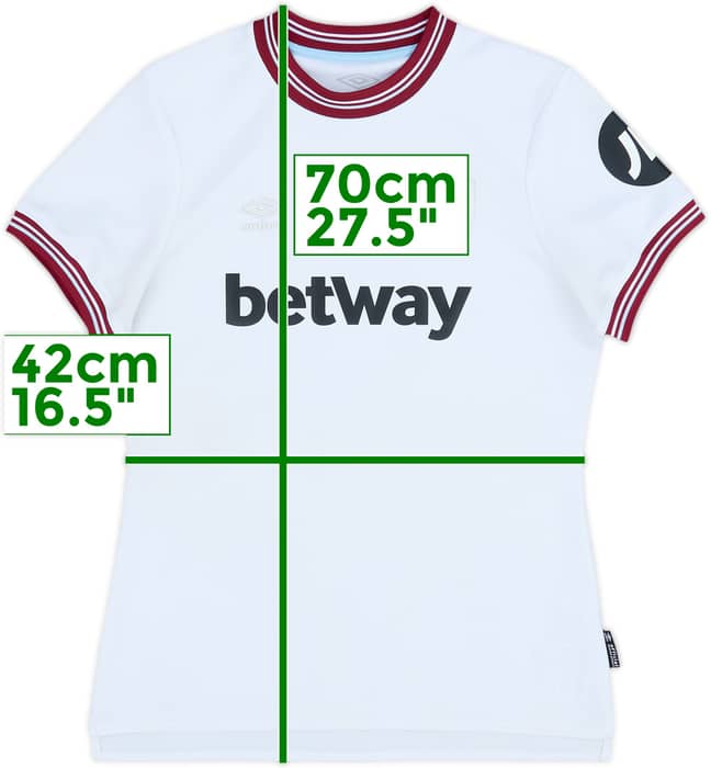 2023-24 West Ham Away Shirt - 10/10 - (Women's S)