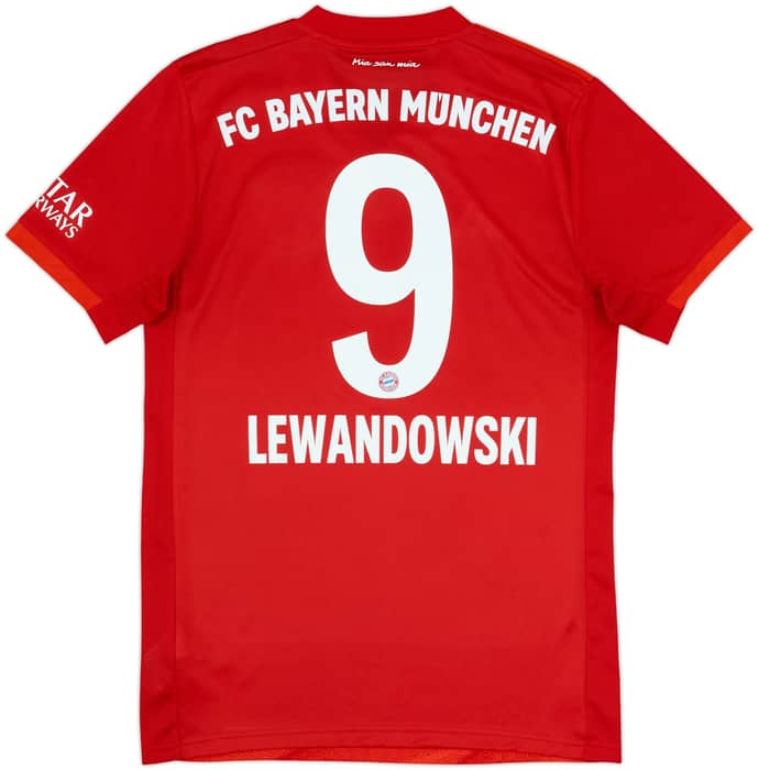 2019-20 Bayern Munich Home Shirt Lewandowski #9 - 9/10 - (S)
