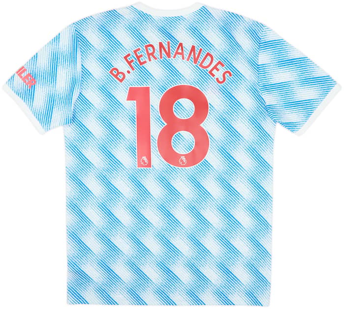 2021-22 Manchester United Away Shirt B.Fernandes #18 - 6/10 - (3XL)