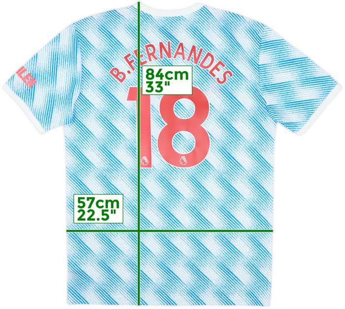 2021-22 Manchester United Away Shirt B.Fernandes #18 - 6/10 - (3XL)