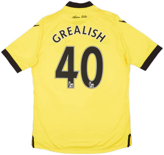 2015-16 Aston Villa Away Shirt Grealish #40 - 6/10 - (M)