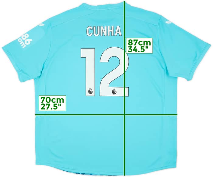 2023-24 Wolves Third Shirt Cunha #12 - 10/10 - (4XL)