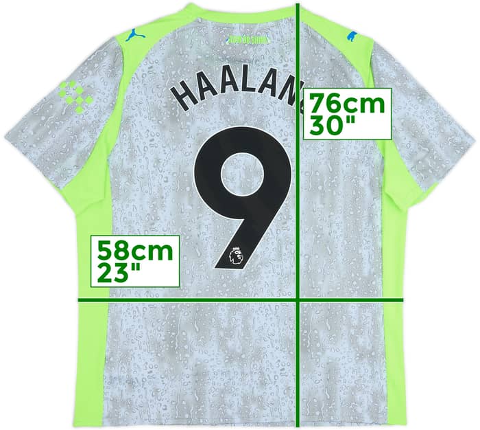 2025-26 Manchester City Third Shirt Haaland #9 - 10/10 - (XL)