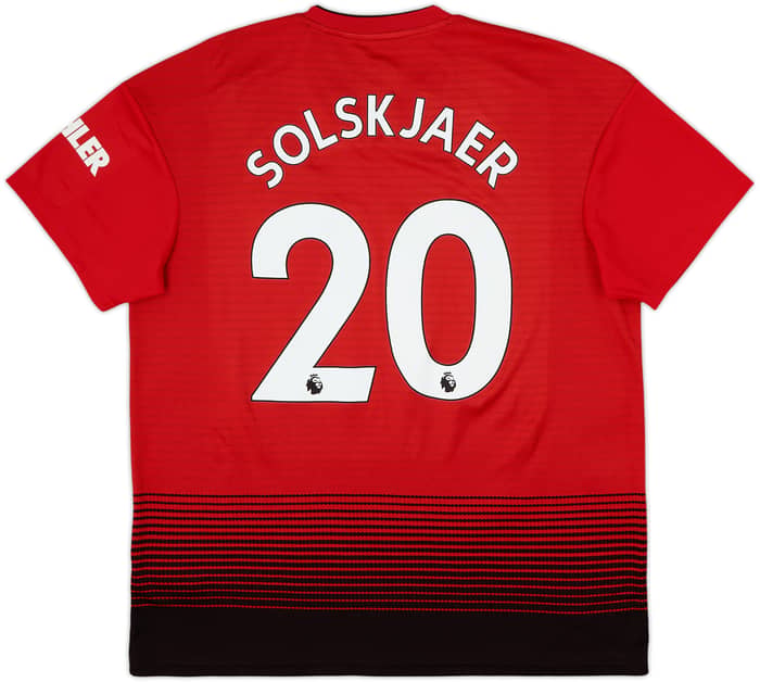 2018-19 Manchester United Home Shirt Solskjaer #20 - 9/10 - (XL)