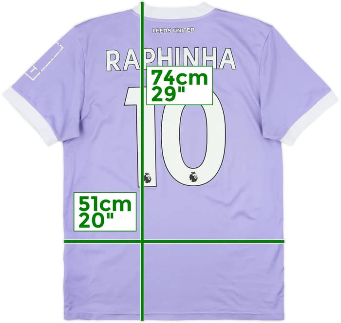 2021-22 Leeds United Third Shirt Raphinha #10 - 6/10 - (M)
