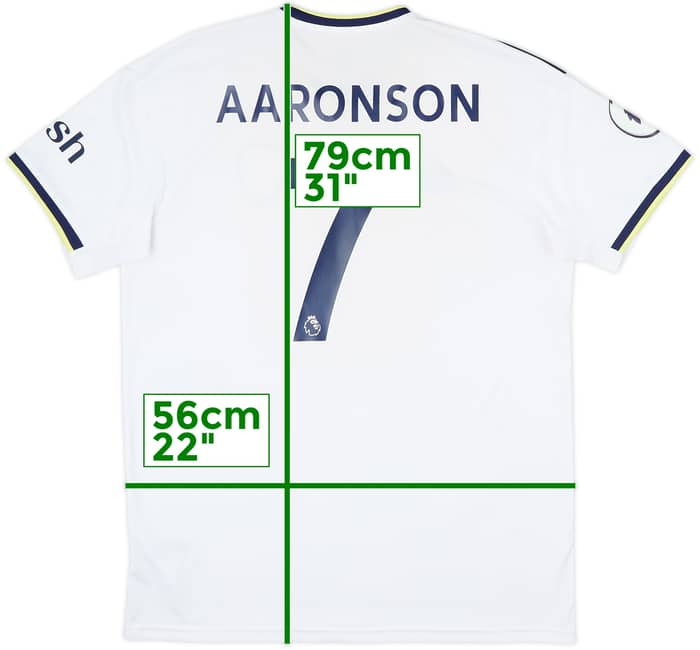 2022-23 Leeds United Home Shirt Aaronson #7 - 6/10 - (L)