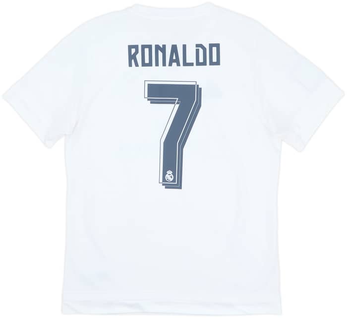 2015-16 Real Madrid Home Shirt Ronaldo #7 - 6/10 - (L)