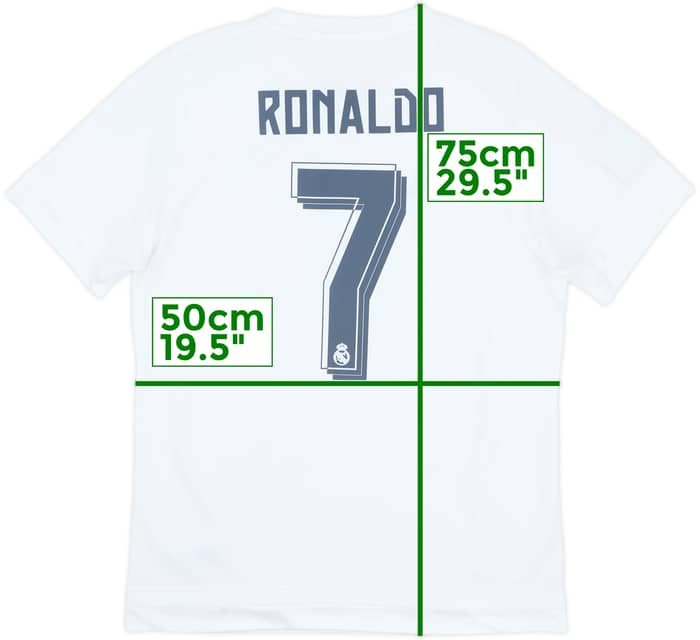 2015-16 Real Madrid Home Shirt Ronaldo #7 - 6/10 - (L)