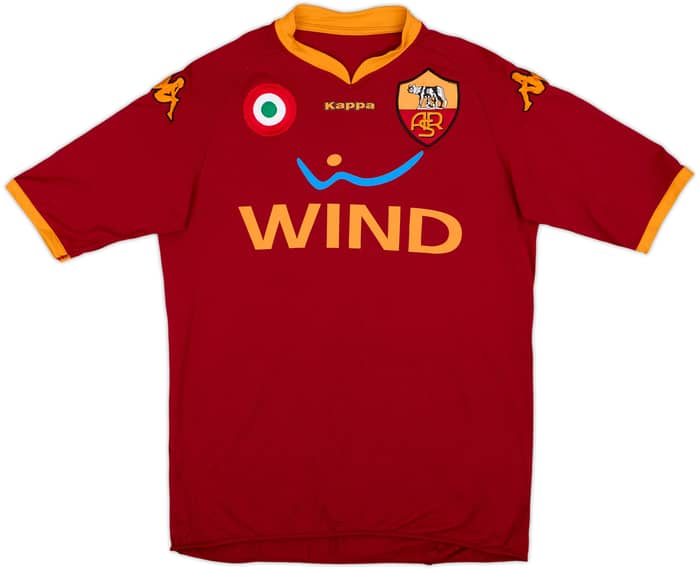 2008-09 Roma Home Shirt De Rossi #16 - 8/10 - (L)