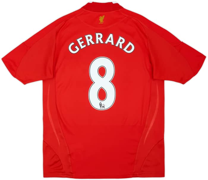 2008-10 Liverpool Camiseta Local Gerrard #8 - 7/10 - (XL.JUVENIL)