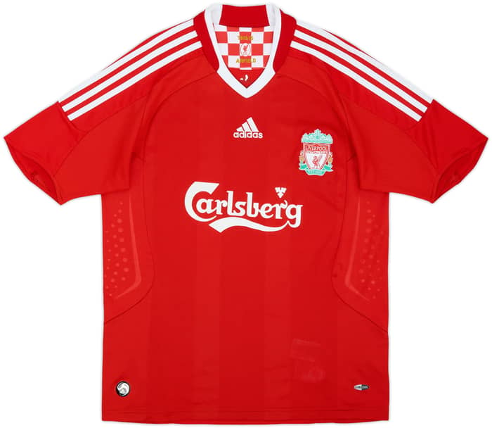 2008-10 Liverpool Camiseta Local Gerrard #8 - 7/10 - (XL.JUVENIL)