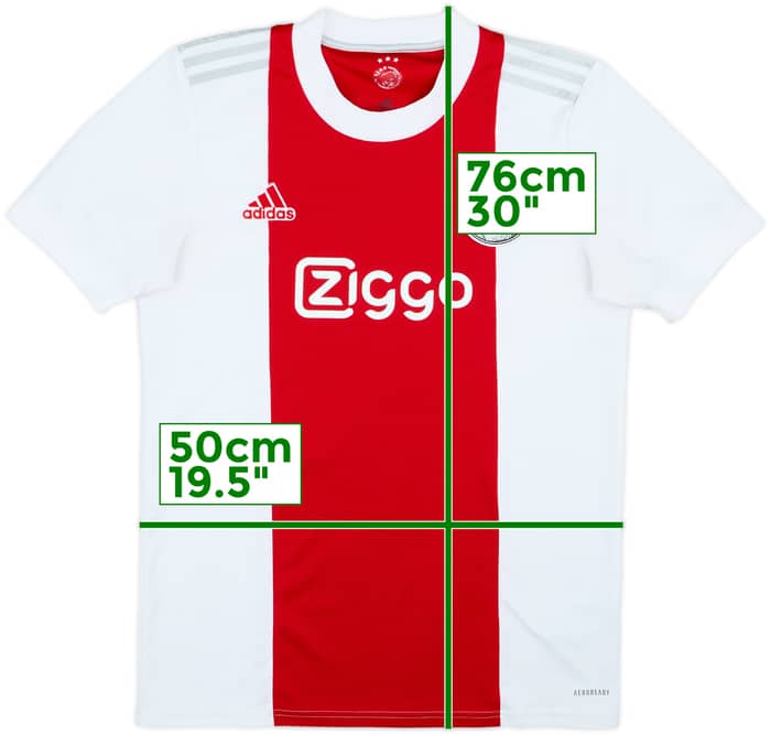 2021-22 Ajax Home Shirt #16 - 7/10 - (M)