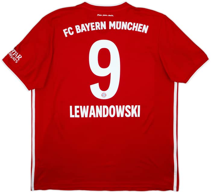 2020-21 Bayern Munich Home Shirt Lewandowski #9 - 6/10 - (XL)