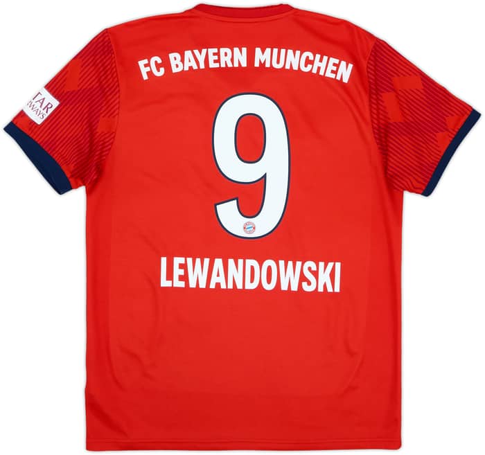 2018-19 Bayern Munich Home Shirt Lewandowski #9 - 6/10 - (M)