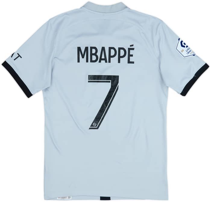 2022-23 Paris Saint-Germain Away Shirt Mbappe #7 - 8/10 - (S)