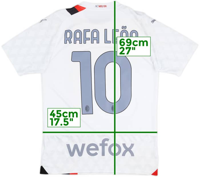 2023-24 AC Milan Camiseta Visitante RafaLeao #10 - 8/10 - (S)