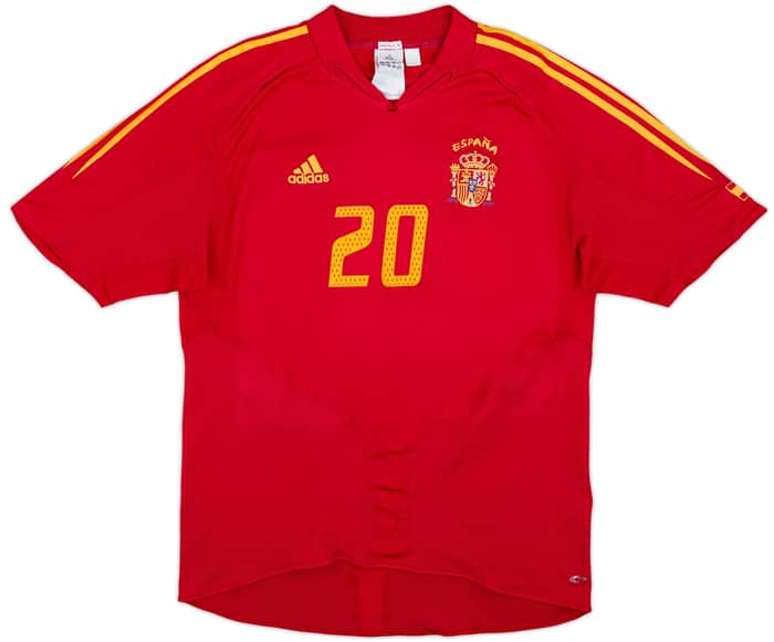 2004-06 Spain Home Shirt Xavi #20 - 5/10 - (L)