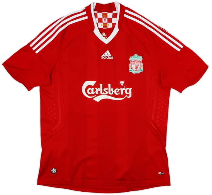 2008-10 Liverpool Home Shirt Gerrard #8 - 8/10 - (L)