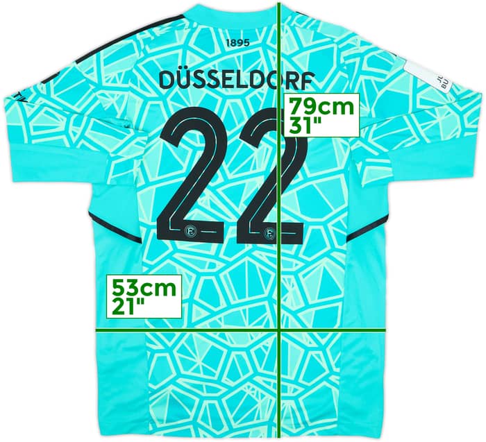 2022-23 Fortuna Dusseldorf Youth Match Issue GK Shirt #22