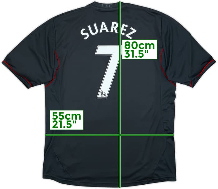 2011-12 Liverpool Away Shirt Suarez #7 - 5/10 - (XL)