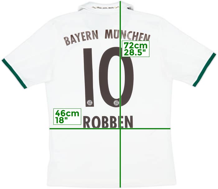 2013-14 Bayern Munich Away Shirt Robben #10 - 7/10 - (XL.Boys)