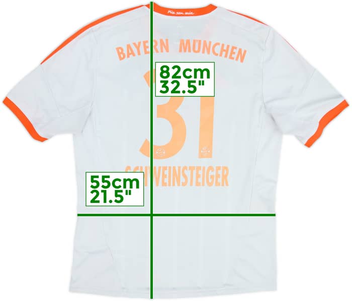 Camiseta de visitante del Bayern Munich 2012-13 Schweinsteiger #31 - 4/10 - (L)