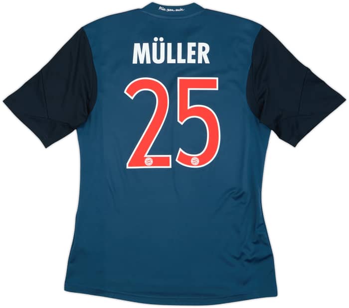Camiseta de la tercera equipación del Bayern Munich 2013-14 Muller #25 - 8/10 - (M)