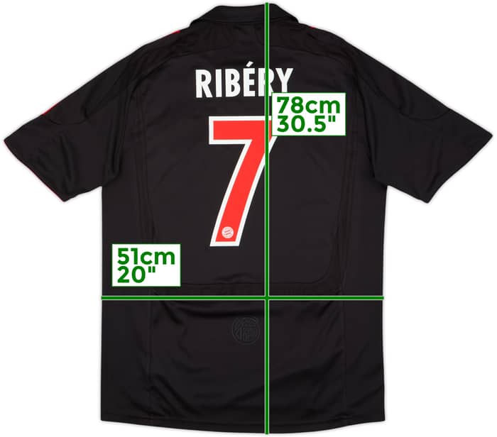 2007-08 Bayern Munich Third Shirt Ribery #7 - 7/10 - (M)