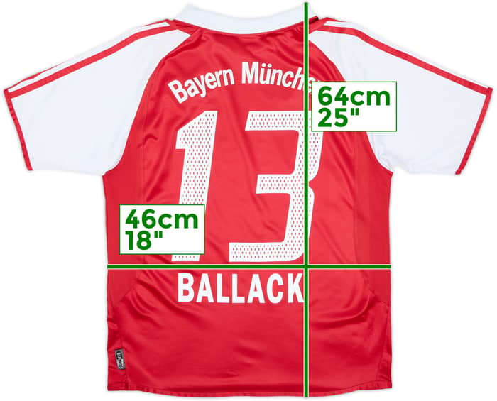 2003-04 Bayern Munich Home Shirt Ballack #13 - 6/10 - (XL.Boys)