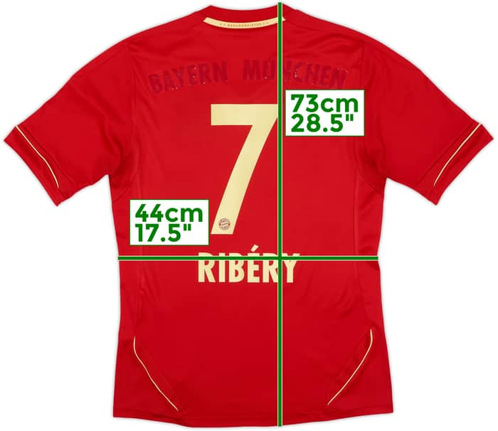 2011-13 Bayern Munich Home Shirt Ribery #7 - 4/10 - (S)
