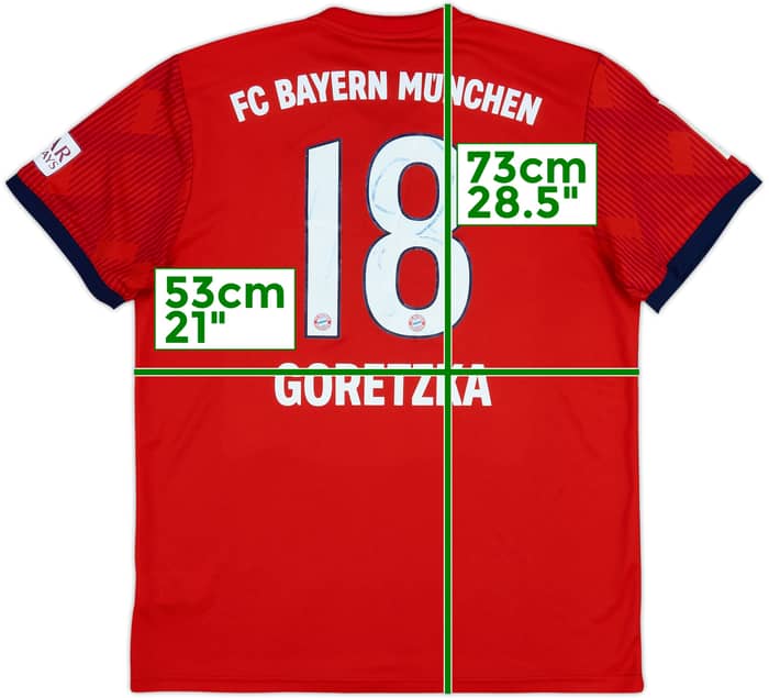 2018-19 Bayern Munich Home Shirt Goretzka #18 - 4/10 - (L)