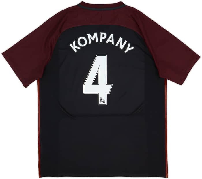 2016-17 Manchester City Away Shirt Kompany #4 - 8/10 - (XL)