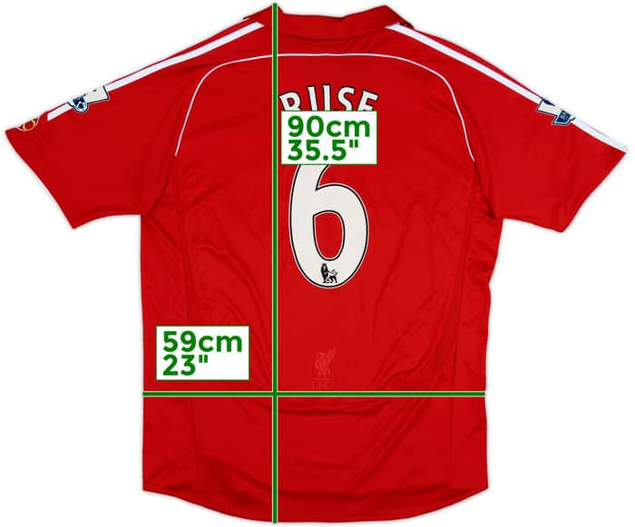2006-08 Liverpool Home Shirt Riise #6 - 6/10 - (XL)