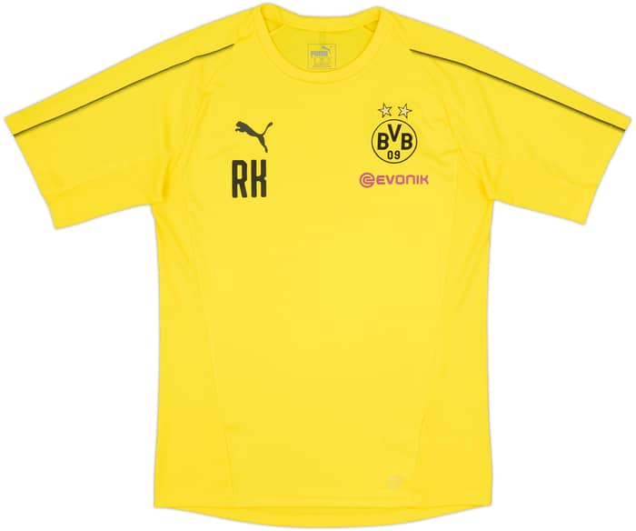 2018-19 Borussia Dortmund Player Issue Puma Training Shirt 'RK' - 8/10 - (M)