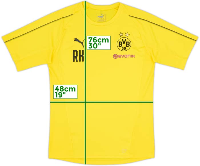2018-19 Borussia Dortmund Player Issue Puma Training Shirt 'RK' - 8/10 - (M)