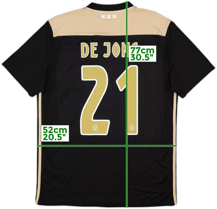 2018-19 Ajax Away Shirt De Jong #21 - 10/10 - (L)