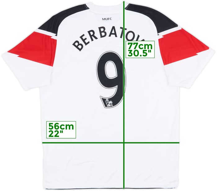 2010-12 Manchester United Away Shirt Berbatov #9 - 8/10 - (L)