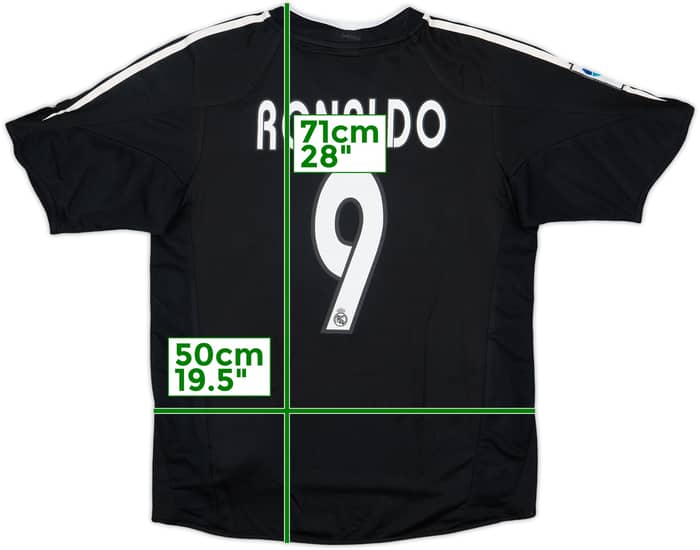 2004-05 Real Madrid Away Shirt Ronaldo #9 - 8/10 - (S)