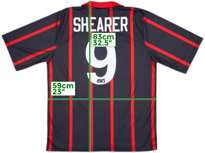 1994-95 Blackburn Away Shirt Shearer #9 - 6/10 - (XL)