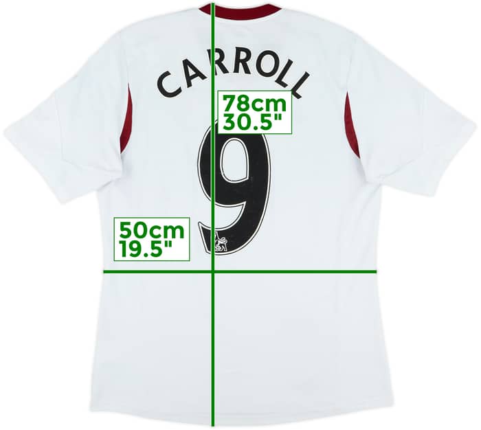 2013-14 West Ham Away Shirt Carroll #9 - 4/10 - (L)