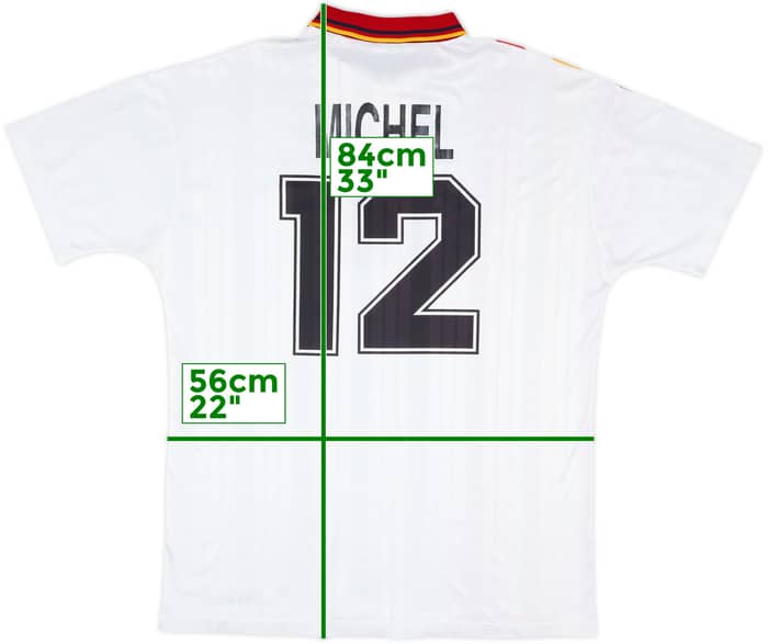 1995 Spain Match Issue World Youth Championship Away Shirt Michel #12