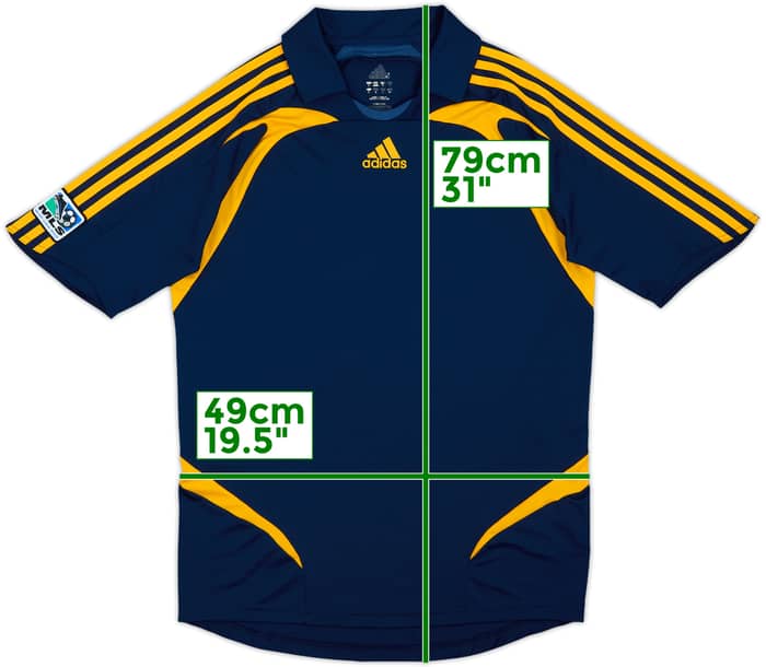 2007-08 LA Galaxy adidas Training Shirt #23 (Beckham) - 9/10 - (S)