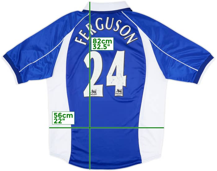 2000-02 Everton Home Shirt Ferguson #24 - 6/10 - (XXL)