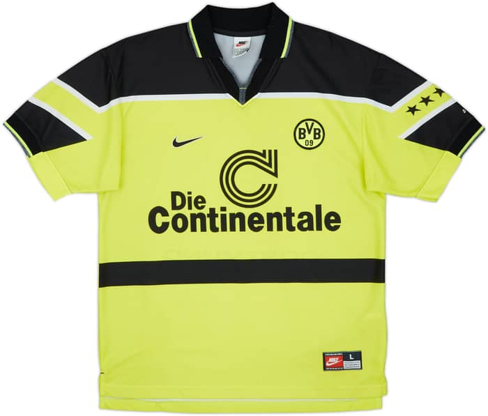 1997-98 Borussia Dortmund Home Shirt #9 - 8/10 - (L)