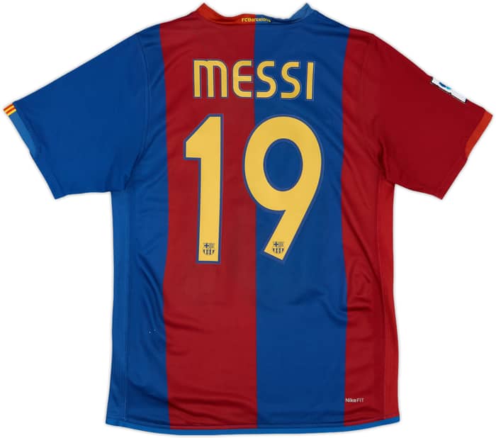 2006-07 Barcelona Home Shirt Messi #19 - 6/10 - (S)