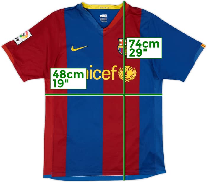 2006-07 Barcelona Home Shirt Messi #19 - 6/10 - (S)