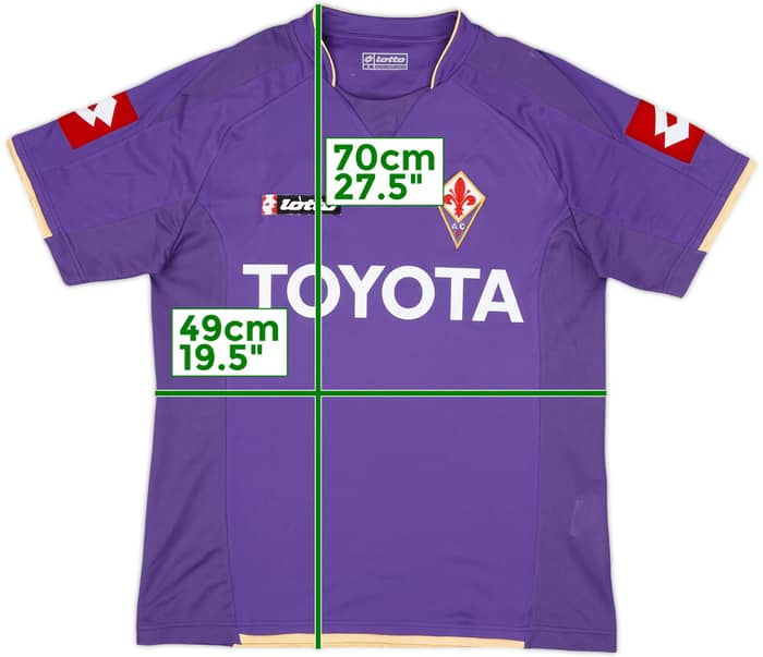 2007-08 Fiorentina Home Shirt Mutu #10 - 4/10 - (S)