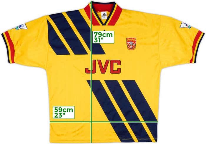 1993-94 Arsenal Match Issue Away Shirt #9