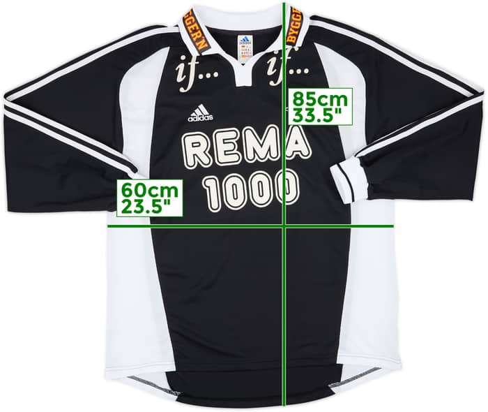 2001-02 Rosenborg Match Issue Signed Away L/S Shirt #16 (Steinsland)