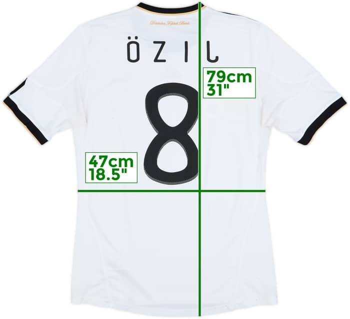 2010-11 Germany Home Shirt Ozil #8 - 5/10 - (M)